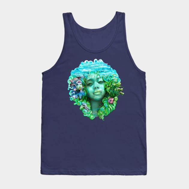 Ocean spirit Tank Top by art official sweetener